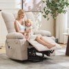 Power Lift Recliner Chair - Electric Massage & Heat Recliner with 45° Assist Stand, Swivel Rocker with Cup Holders - 2 of 4
