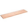 vidaXL Table Top Light Brown 63"x15.7"x(0.8"-1.6") Treated Solid Wood Oak - 2 of 4