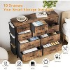 12-Drawer Fabric Dresser, Chest of Drawers with Side Pockets for Bedroom, Living Room, Hallway, Closet - 3 of 4