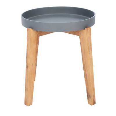 Menria Side Table - Natural/Gray - Safavieh