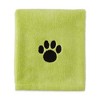 Dii Lettuce Green - Embroidered Paw Pet Towel - 2 of 4