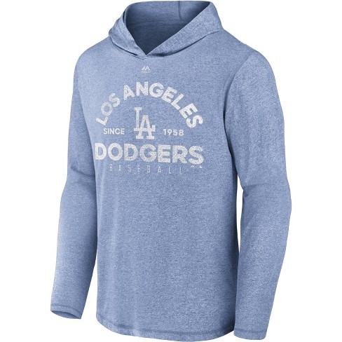 Los Angeles Dodgers Iconic Brushed Poly Lightweight Pullover Hoodie - Mens