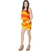 LA LEELA Women's Summer Vacation Holiday Jumpsuit Rompers for Women Beach Cover Up Swimwear - image 3 of 4