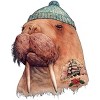 Men's Design By Humans Tattooed Walrus By animalcrew T-Shirt - 2 of 4