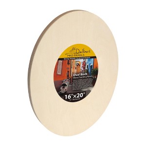 Da Vinci Pro Birch Wood Oval Panel 3/4" Deep –  Fine Textured, Warp Resistant, Lightweight & Rigid Oblong Panel – Perfect for Mounting Sanded Pastel - 1 of 4