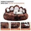 Racxily Upgraded Paw Shape Soothing Round Pet Bed - for Indoor Cats & Small/Medium Dogs, Soft, Machine Washable, Cotton - 4 of 4