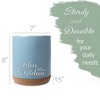 Elanze Designs Bless This Sky Blue X-Large Cork Bottom Kitchen Utensil Holder - 2 of 4