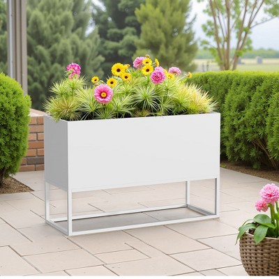 Wooakway Outdoor/Indoor/Decor Metal Raised Garden Beds Planter Boxes Planter Pots Cachepots Nursery Pots