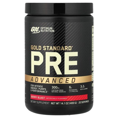 Optimum Nutrition Gold Standard® Pre Advanced, Berry Blast, 14.1 oz (400 g)