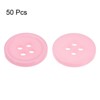 Unique Bargains Resin Craft Snap Round Flat 4-Hole Sewing Buttons 50 Pcs - 3 of 4