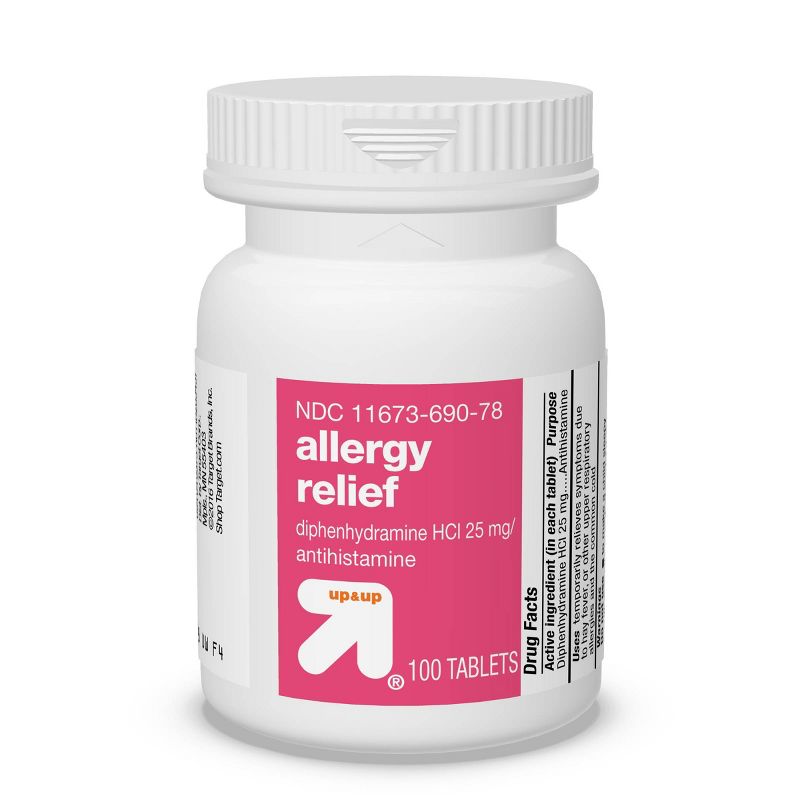 Diphenhydramine Hydrochloride Allergy Relief Tablets - up & up™, 6 of 7