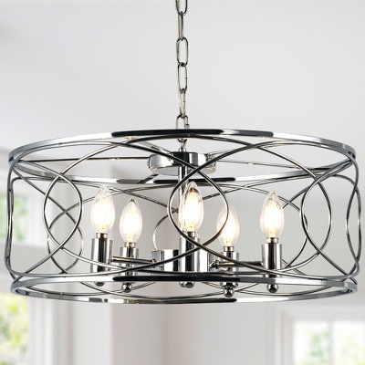 Bella Depot Metal Cage Chandelier Adjustable Dimmable Pendant Light for Hallway, Kitchen Island