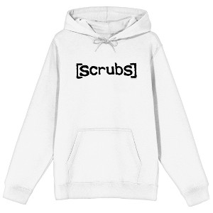 Scrubs Title Logo Adult White Graphic Hoodie - 1 of 3