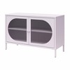 ORRD Wide Accent Cabinet with Fluted Glass Doors, 2-Shelf Storage Organizer for Living Room & Bathroom - 4 of 4