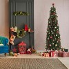 GlasFlength Artificial Trees Special Slim Pencil Shaped Christmas Tree Fashion Cute Design for Holiday Decoration, Green, 11.5"*11.5"*43" - 3 of 4