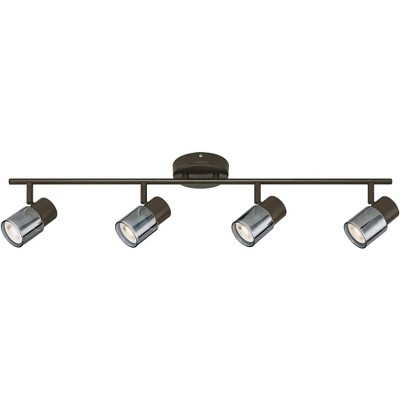 Pro Track 4-Light Bronze Finish LED Track Fixture for Celling or Wall