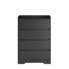 LIVAREEmlen 4 Drawer End Table, Chest of Drawers Without Handle for Bedroom 100% Waterproof for Living Room, Entryway, Bedroom, Hallway, Office - 2 of 4