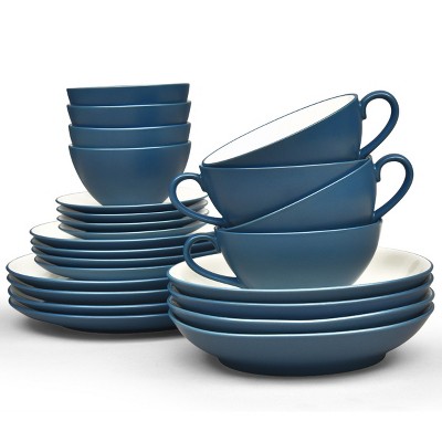 Noritake Colorwave Blue 24-piece Set : Target