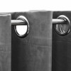 vidaXL Blackout Curtains with Rings 2 pcs Gray 37"x84" Velvet - 3 of 4