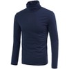 INSPIRE CHIC Men's Slim Fit Long Sleeve Pullover Turtleneck T-Shirt - 2 of 4