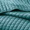 FIONECA Reversible Antimicrobial Brushed Microfiber Coverlet Set Farmhouse Pick Stitch Quilted Bedding - 4 of 4