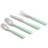 Gibson 32 Piece Stoneware Dinnerware and Stainless Steel Flatware Combo Set - 3 of 4