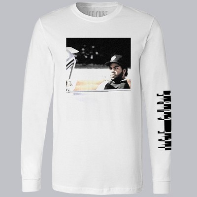 Men's Ice Cube Long Sleeve Graphic T-Shirt - White
