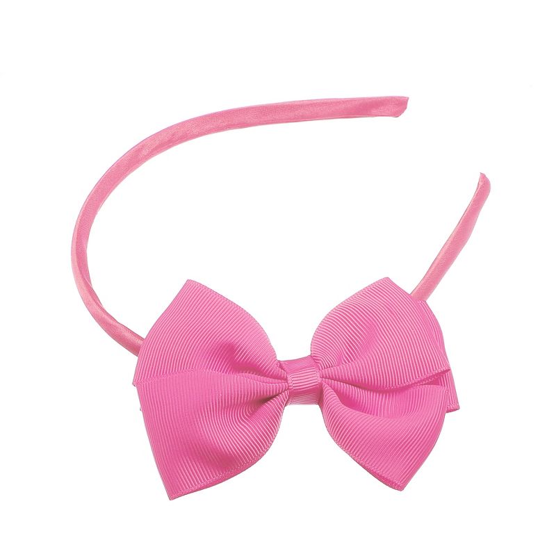 Unique Bargains Bow Headband Fashion Cute Polyester Hairband for Teenager 5.9x4.4 Inch, 1 of 7