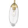 Arden Pendant Light - Elegant Tear-Shaped Glass Shade, Dimmable, 60W, 4.5" x 11.5" - 2 of 4