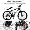 Topteng 26" Mountain Bike 27-Speed Double Disc Brake Suspension Fork MTB for Adults - 3 of 4