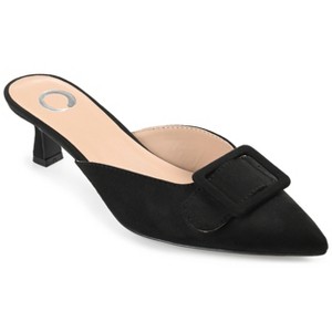 Journee Collection Womens Vianna Kitten Heel Mules Pointed Toe Pumps - 1 of 4