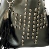 Slickblue Stylish Black Handbag, Faux Leather Satchel with Dual Handles and Compartments, 14.5"x5.5"x10" - 3 of 3