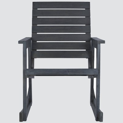 Geneva Wood Patio Rocking Chair - Gray - Safavieh