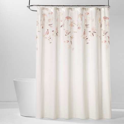 Engineered Floral Shower Curtain Shadow Rose Threshold Target