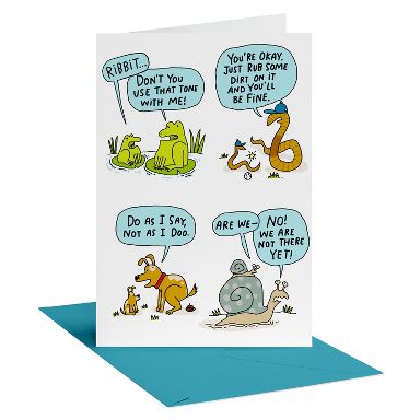 Funny Father's Day Card for Dad, To the Best Dad Around, Includes Envelope
