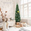 Resenkos 9ft Slim Pencil Christmas Tree - Space-Saving Design for Small Corners, 1500 Realistic PVC Branches - 4 of 4