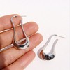 Anna-Kaci Minimalist Irregular Hoop Earrings - 3 of 4