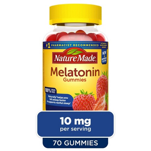 Nature Made Melatonin 10 Mg Gummies - Dreamy Strawberry - 70ct Target