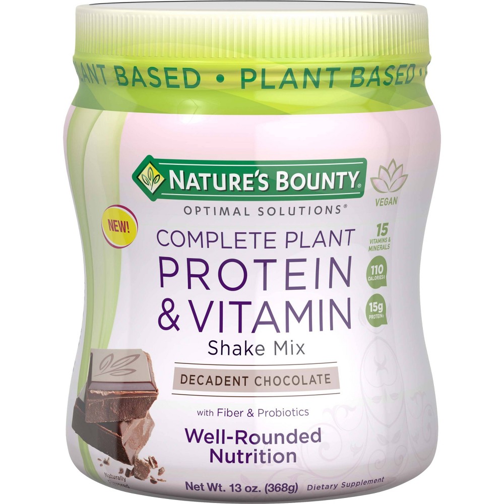 UPC 074312508745 product image for Nature's Bounty Optimal Solutions Protein & Vitamin Shake Mix - Decadent Chocola | upcitemdb.com