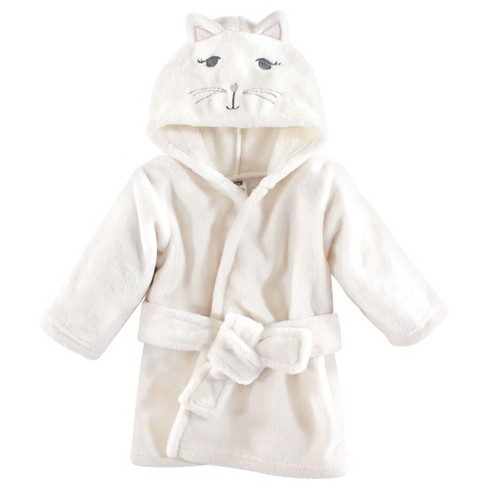 Hudson Baby Infant Girl Plush Animal Bathrobe, Kitty, 0-9 Months - image 1 of 1