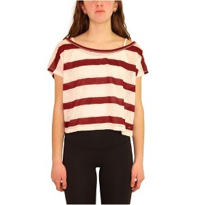 Aeropostale Womens Stripes Lace Pullover Blouse - 1 of 4