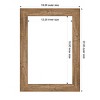 Amanti Art Owl Brown Narrow Framed Magnetic Dry Erase Board - 4 of 4