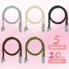 50-Pack Waxed Cotton Necklace Cords - 24" w/ Clasps, Bulk Jewelry Making Supplies - 3 of 4
