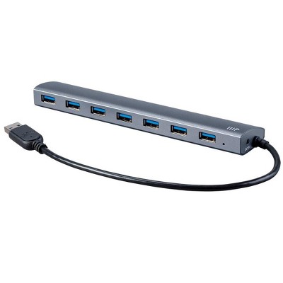 Monoprice USB 3.0 Hub With AC Adapter | 7-port, Aluminum