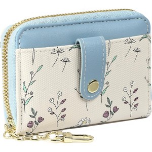 Clotth Womens Wallet - Vegan Leather Coin Purse for Wallet,Lightweight & Easy to Use Zipper Wallet with Keyring for Daily Outings - 1 of 4