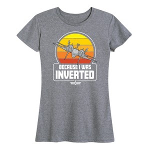 Women's - Top Gun - Because I Was Inverted Short Sleeve Graphic T-Shirt - 1 of 4
