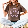 Simply Sage Market S.W.Smiley Smiley Face Outline Puff Print Garment Dyed Tee - 2 of 4