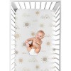 Sweet Jojo Designs Boy or Girl Gender Neutral Unisex Baby Fitted Crib Sheet Desert Sun Beige and Taupe - 4 of 4