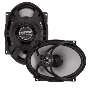 Kicker 48PSC574 PSC574 5"x7" Replacement Coaxial Speakers, 4-Ohm Compatible With Harley Motorcycles, Pair - 1 of 4