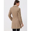INSPIRE CHIC Women's Single Breasted Notched Lapel Long Winter Coats - 4 of 4